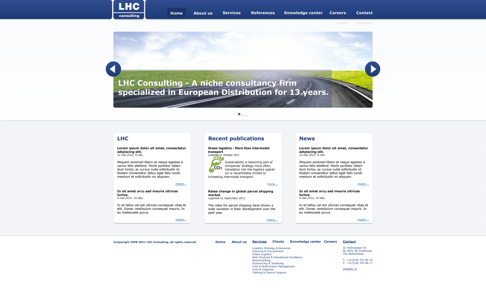 Home van LHC website